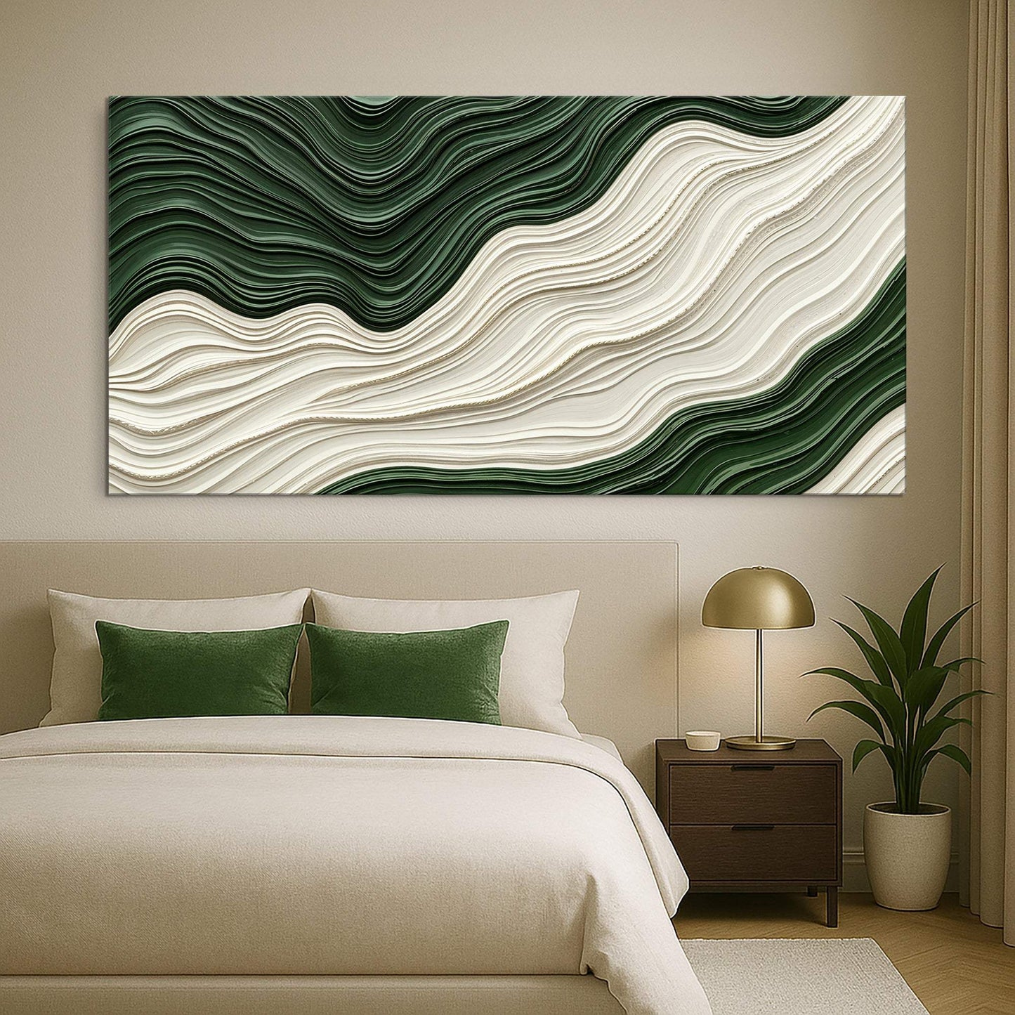 Green Rivers Abstract Wall Art VIII - Tailored Canvases - Flyclothing LLC