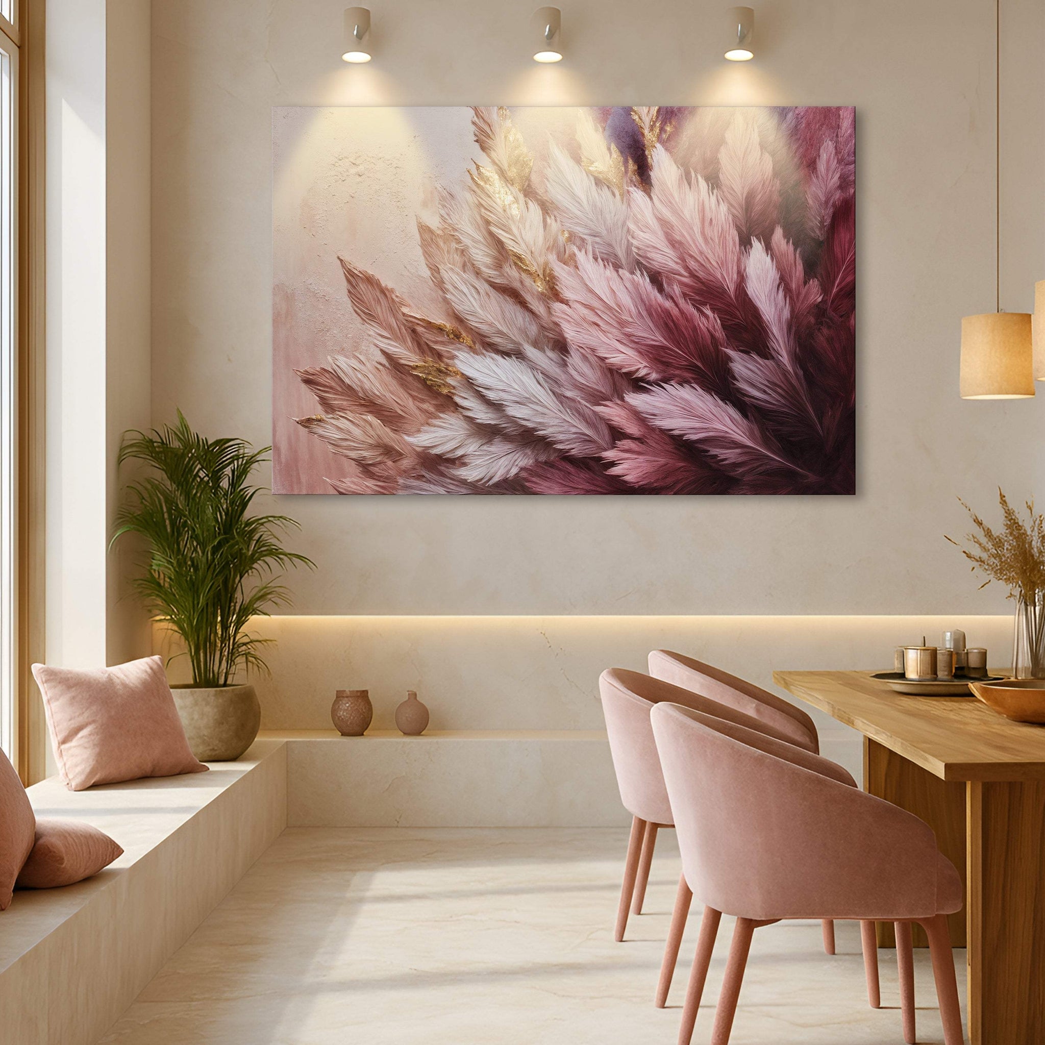 Feather Symphony Wall Art - Tailored Canvases - Flyclothing LLC