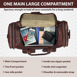 Vintage Dark Brown Traveller Duffle Bag - Classy Leather Bags - Flyclothing LLC