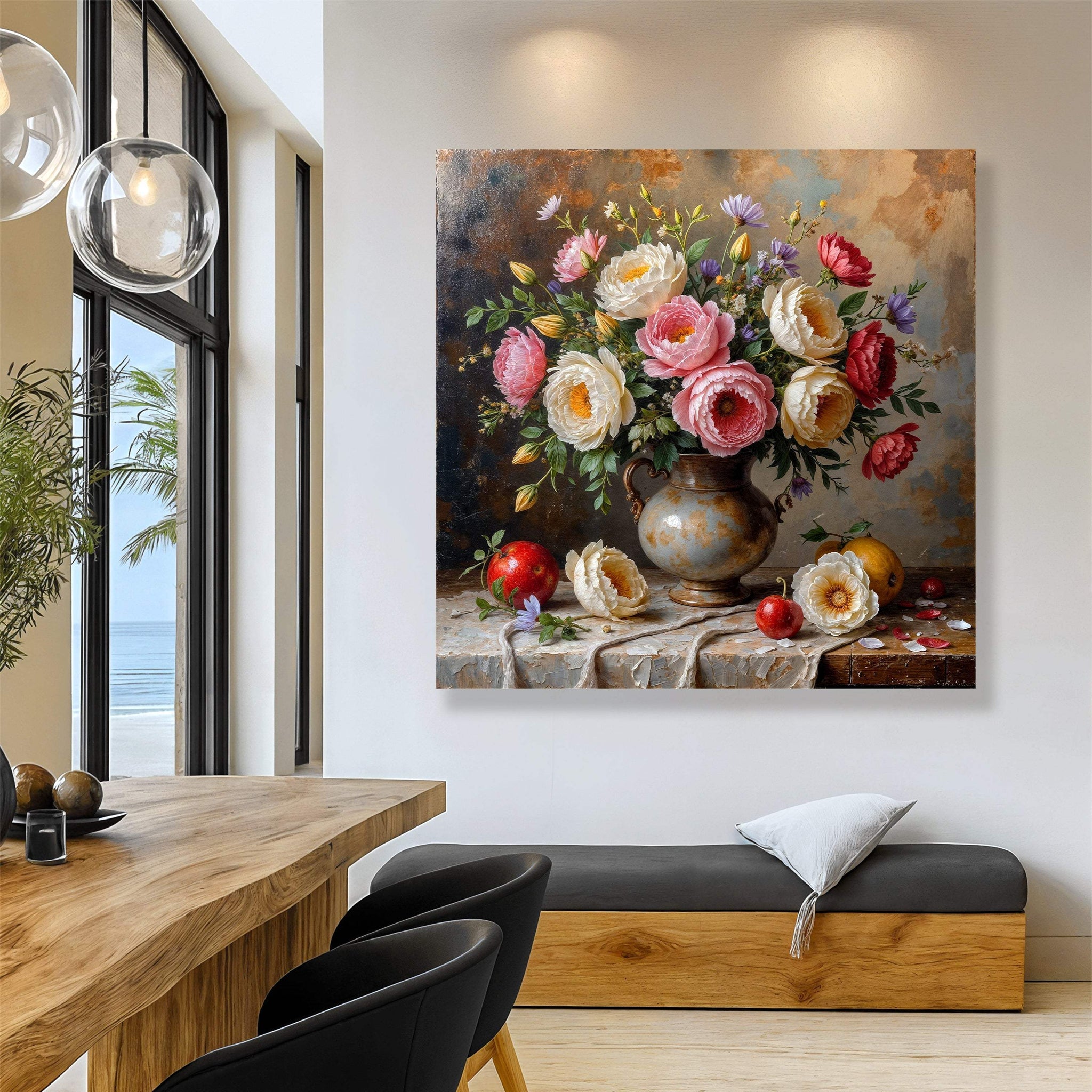 Summer Bloom Vase Wall Art - Tailored Canvases - Flyclothing LLC