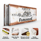Rustic Farmhouse Personalized Sign III - Tailored Canvases - Flyclothing LLC