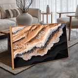Amber Ocean Waves Wall Art - Tailored Canvases - Flyclothing LLC