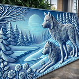 3D Wolves Wall Art VI - Tailored Canvases - Flyclothing LLC