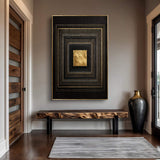 Black And Gold Core Wall Art - Tailored Canvases - Flyclothing LLC