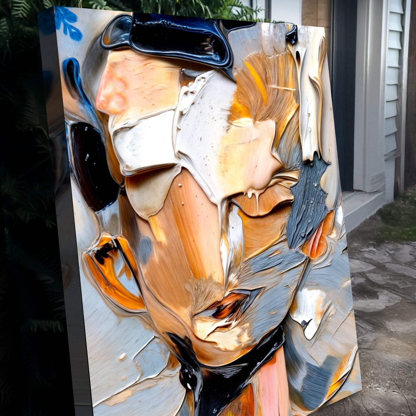 Beyond The Face Abstract Wall Art - Tailored Canvases - Flyclothing LLC