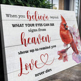 When You Believe Beyond Faith Sign II - Tailored Canvases - Flyclothing LLC