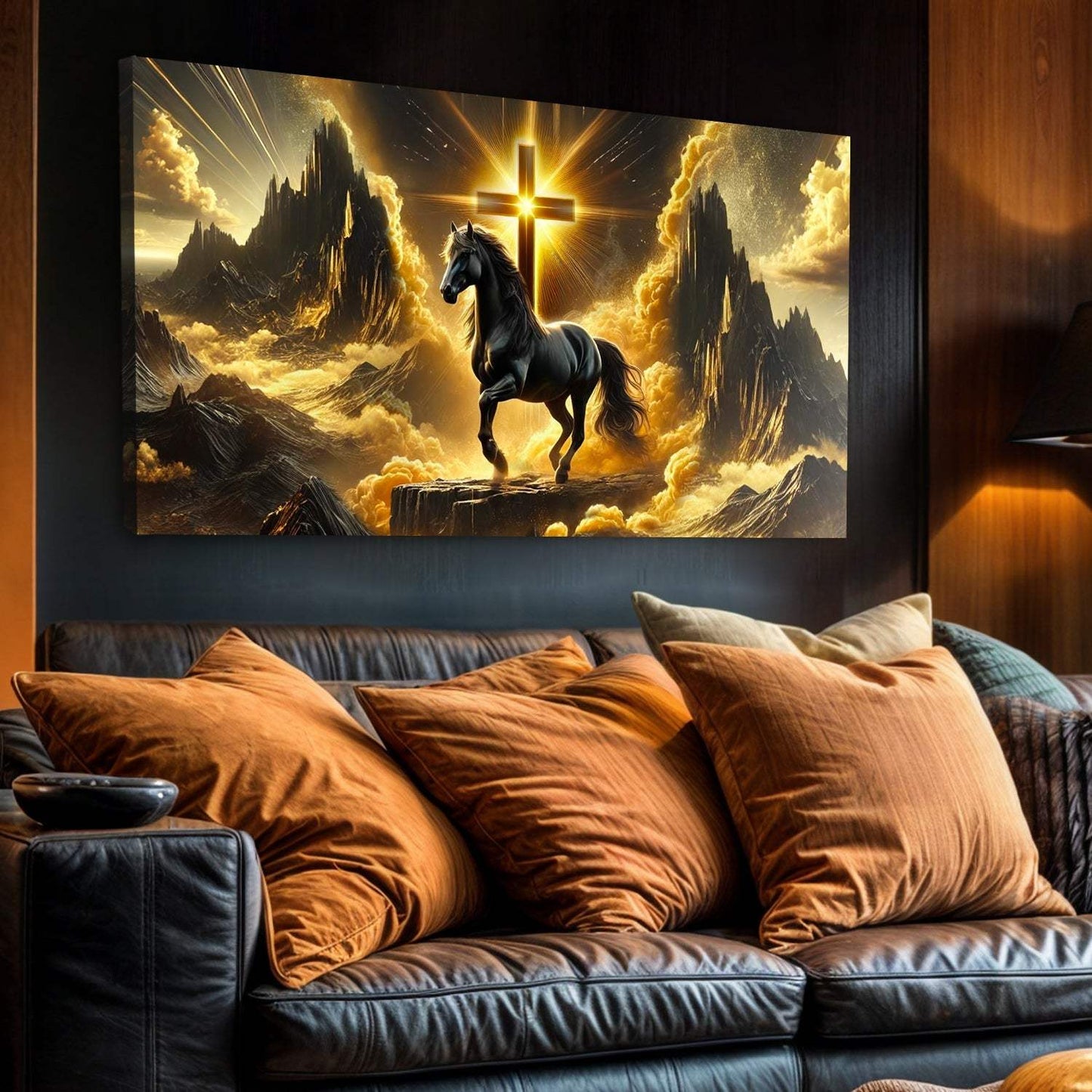 3D Horse Faith Wall Art - Tailored Canvases - Flyclothing LLC