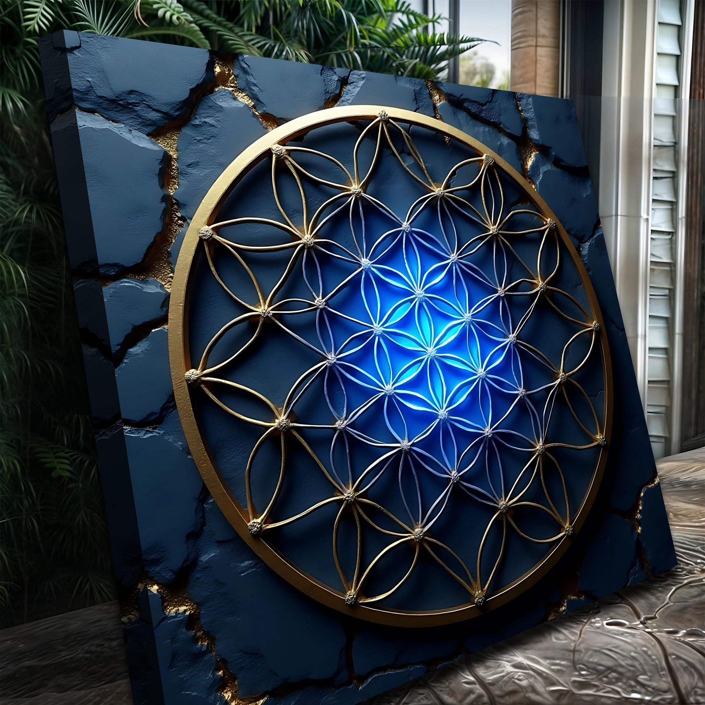 Flower Of Life Wall Art II - Tailored Canvases - Flyclothing LLC
