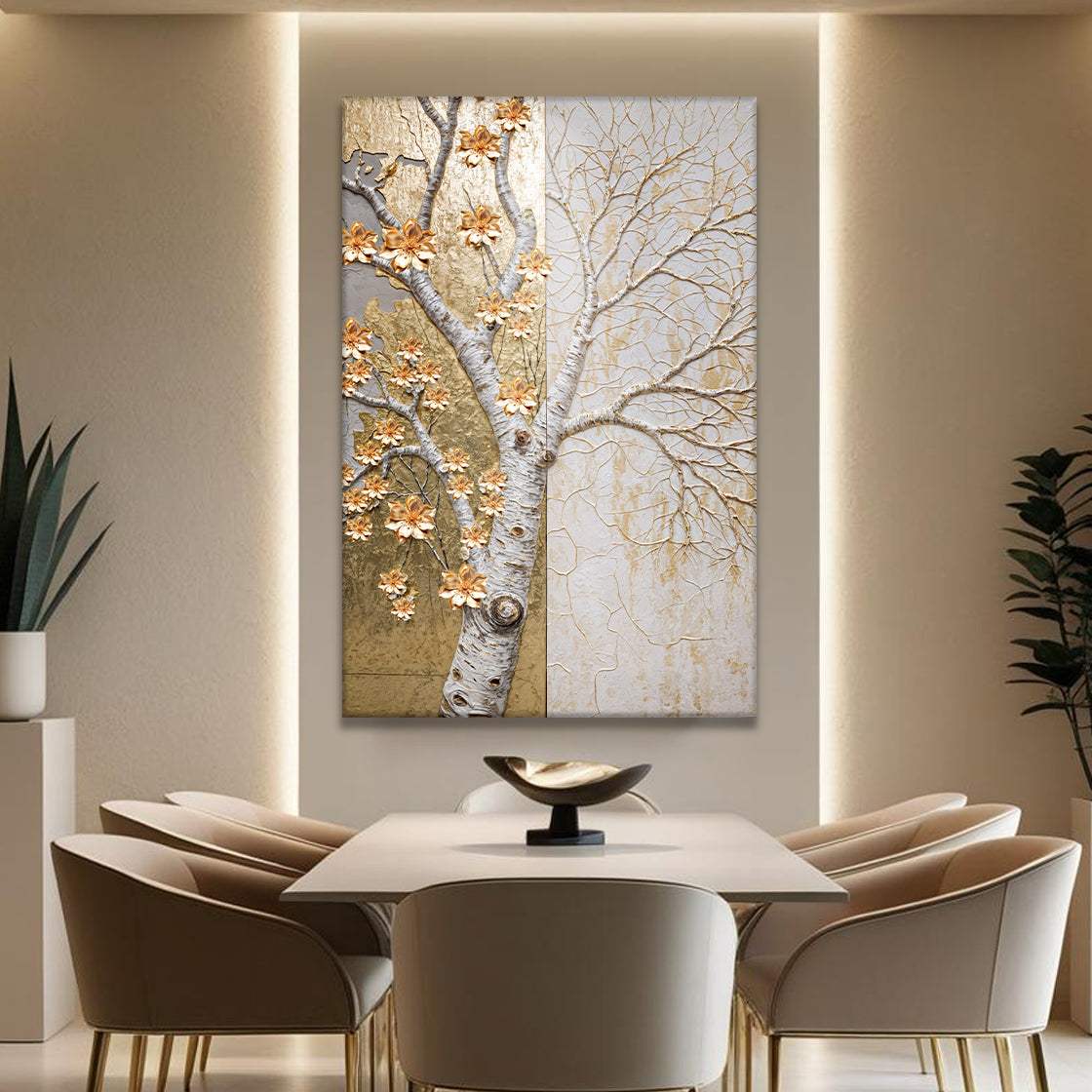 Ivory Seasons Wall Art - Tailored Canvases - Flyclothing LLC