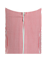 Oceana Red Candy Stripe Drop Waist Midi Dress - Miss Circle - Flyclothing LLC