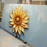 Golden Dandelion Minimalist Abstract Wall Art II - Tailored Canvases - Flyclothing LLC