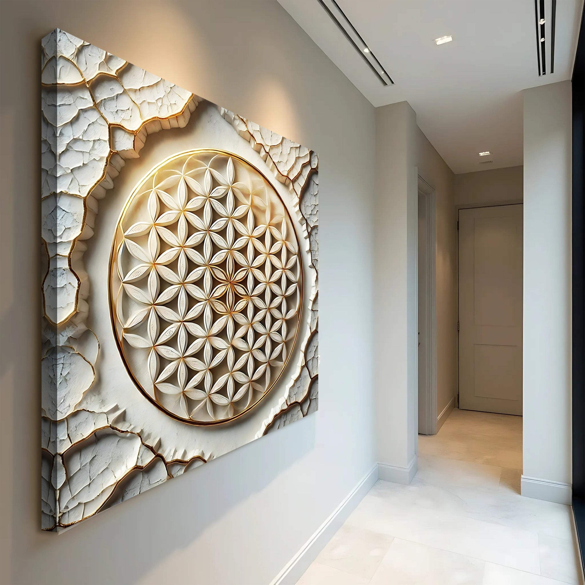 Flower Of Life Wall Art VI - Tailored Canvases - Flyclothing LLC