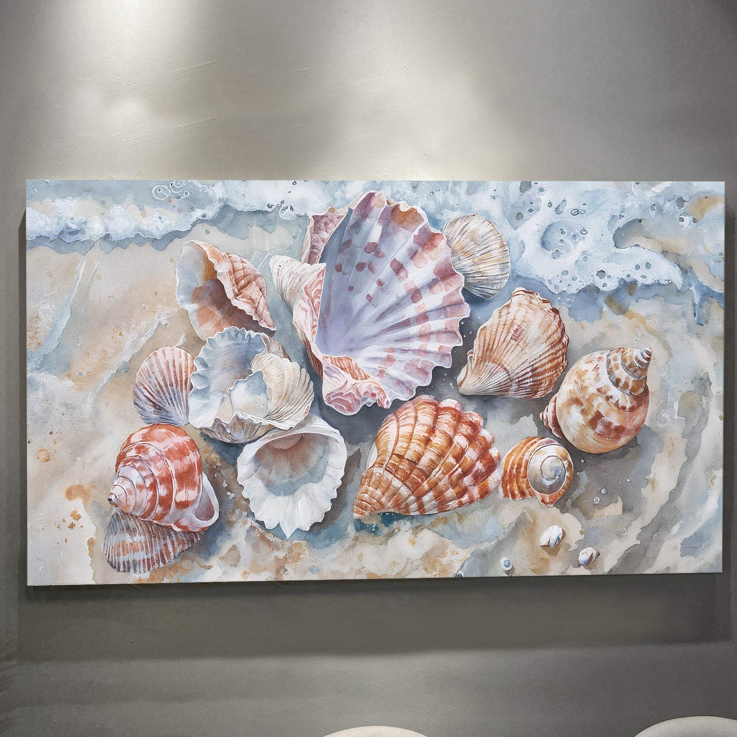 Sea Shells Modern Coastal Wall Art - Tailored Canvases - Flyclothing LLC