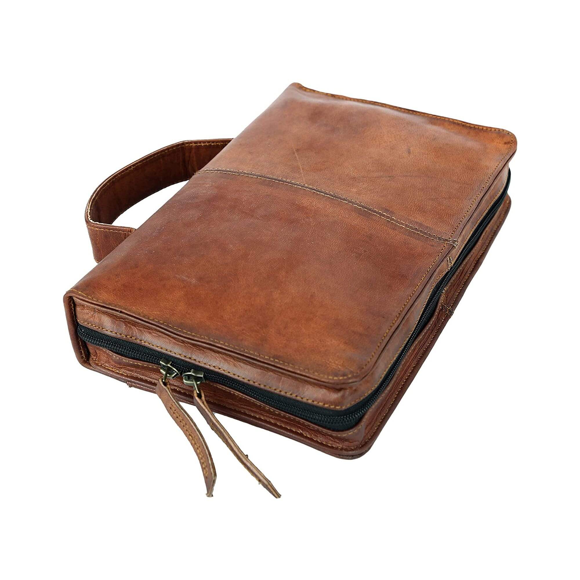 Leather Book Cover - Classy Leather Bags - Flyclothing LLC