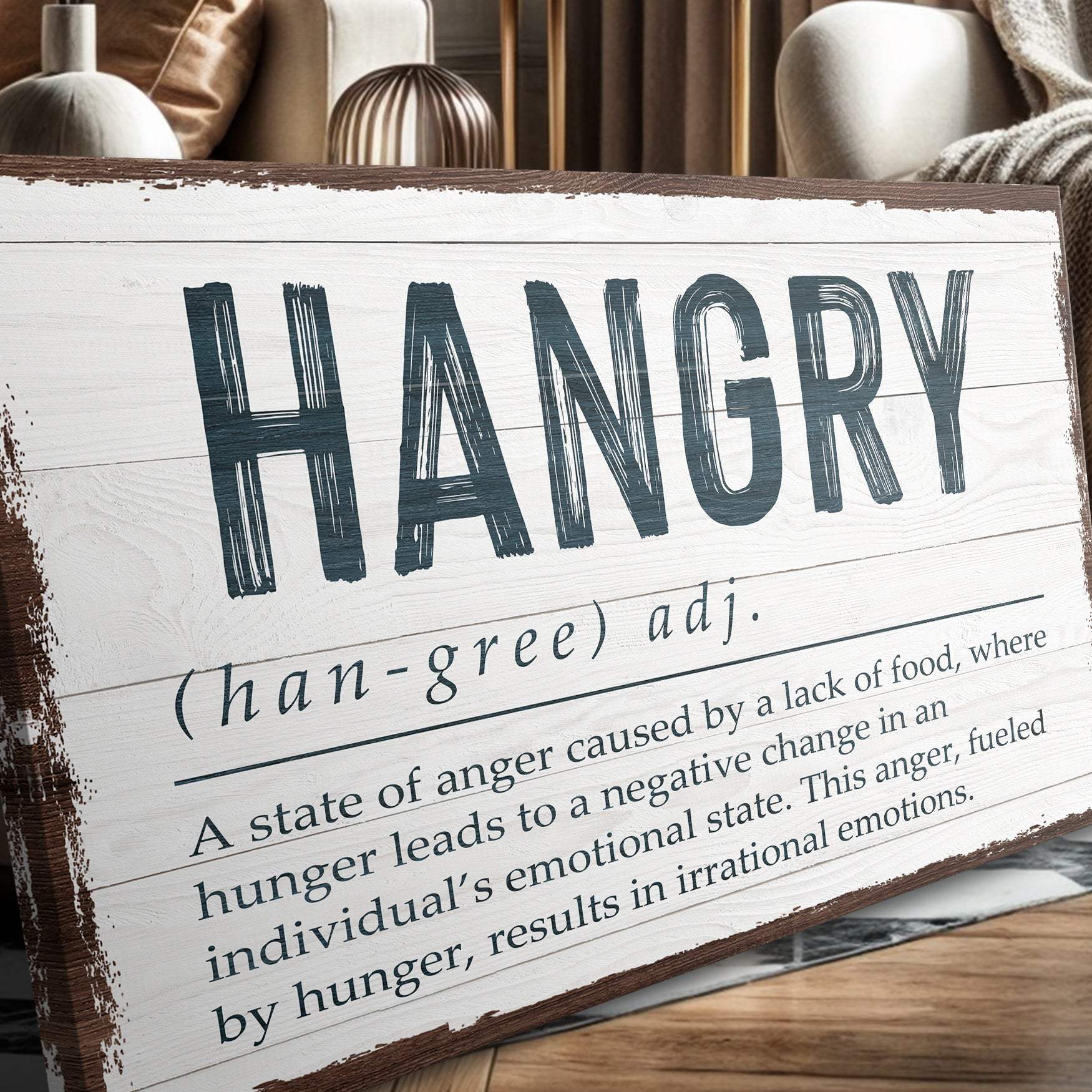 Hangry Kitchen Sign II - Tailored Canvases - Flyclothing LLC