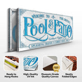 Personalized Swimming Pool Sign - Tailored Canvases - Flyclothing LLC