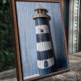 Wooden Lighthouse Coastal Wall Art - Tailored Canvases - Flyclothing LLC
