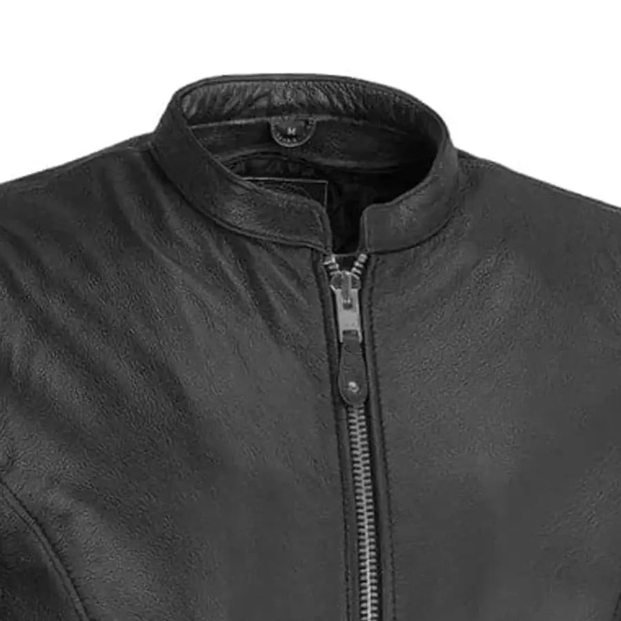 Ace Men's Leather Motorcycle Jacket - First Manufacturing Company - Flyclothing LLC
