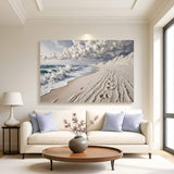 Footprints in the Sand Wall Art - Tailored Canvases - Flyclothing LLC