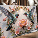 3D Hummingbirds Wall Art VI - Tailored Canvases - Flyclothing LLC