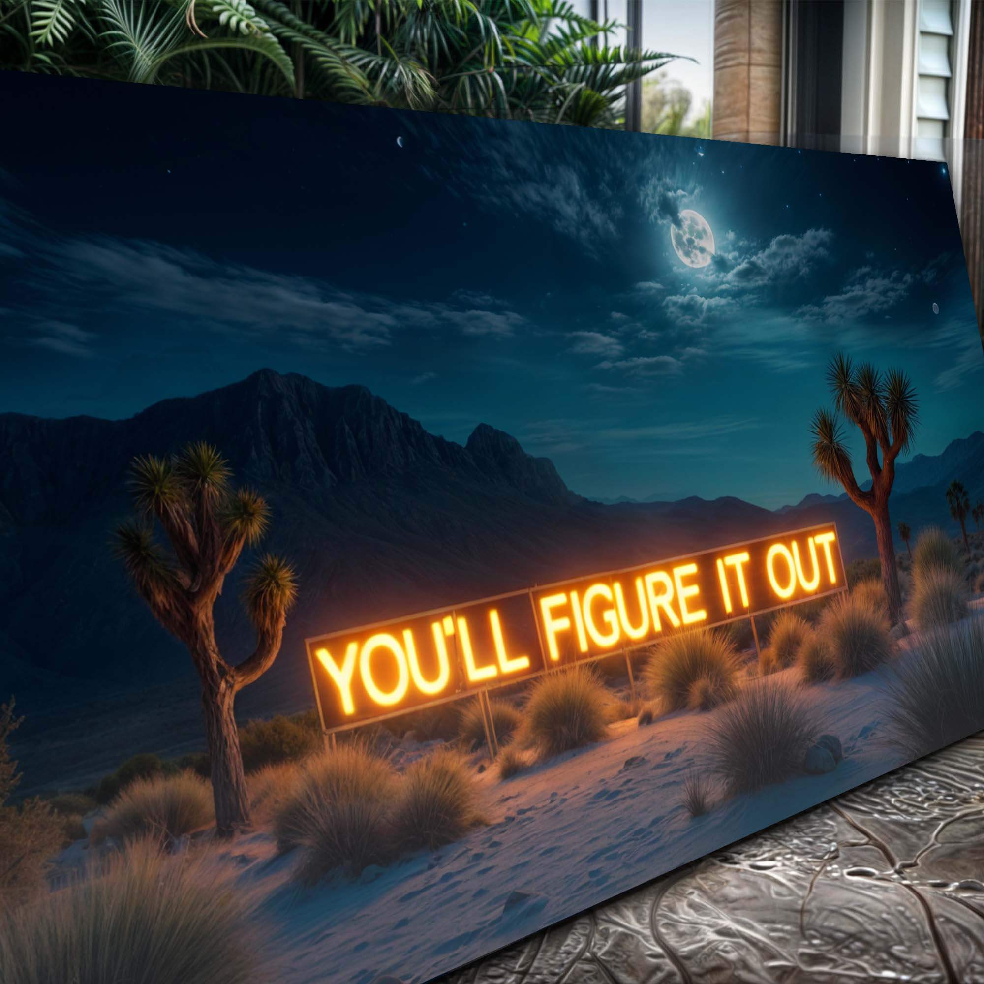 You'll Figure It Out Motivational Wall Sign - Tailored Canvases - Flyclothing LLC