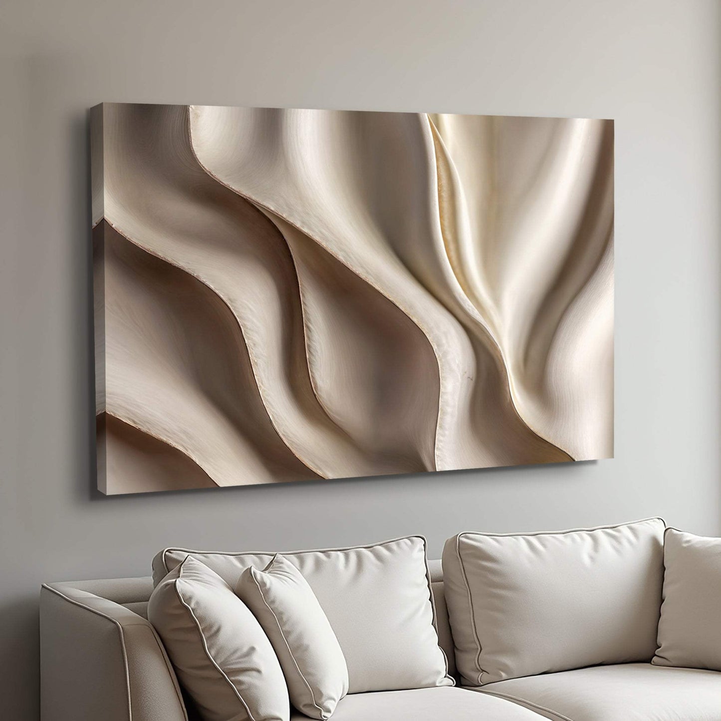 Beyond the Surface – 3D Abstract Waves Wall Art - Tailored Canvases - Flyclothing LLC