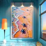 Turtles' Journey To The Sea Wall Art - Tailored Canvases - Flyclothing LLC