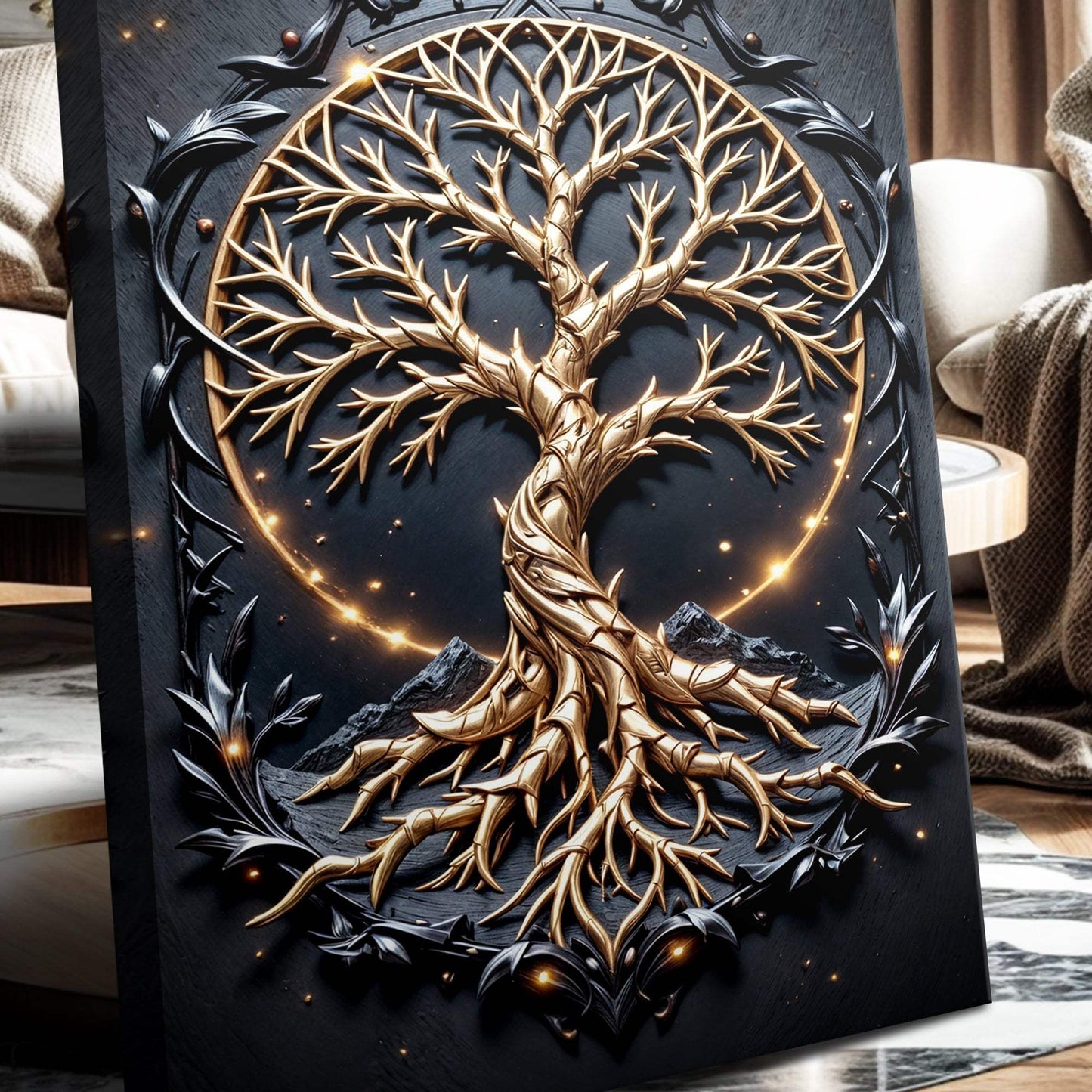3D Celtic Tree of Life Wall Art II - Tailored Canvases - Flyclothing LLC
