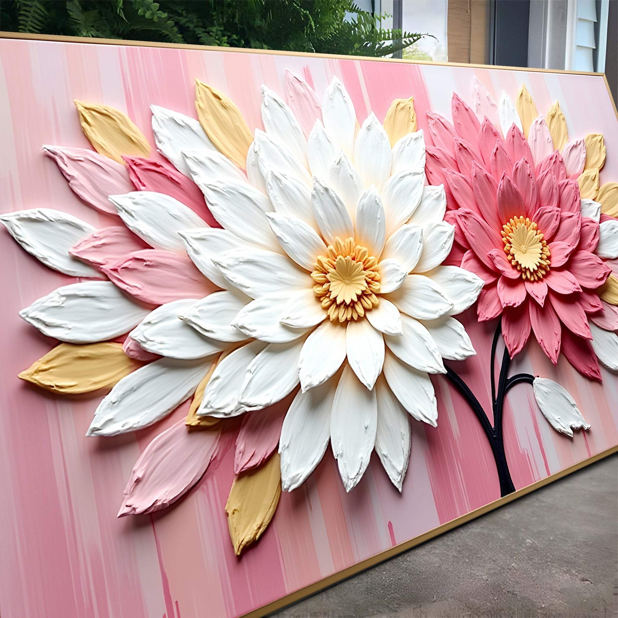 Blushing Blooms Pink Wall Art - Tailored Canvases - Flyclothing LLC