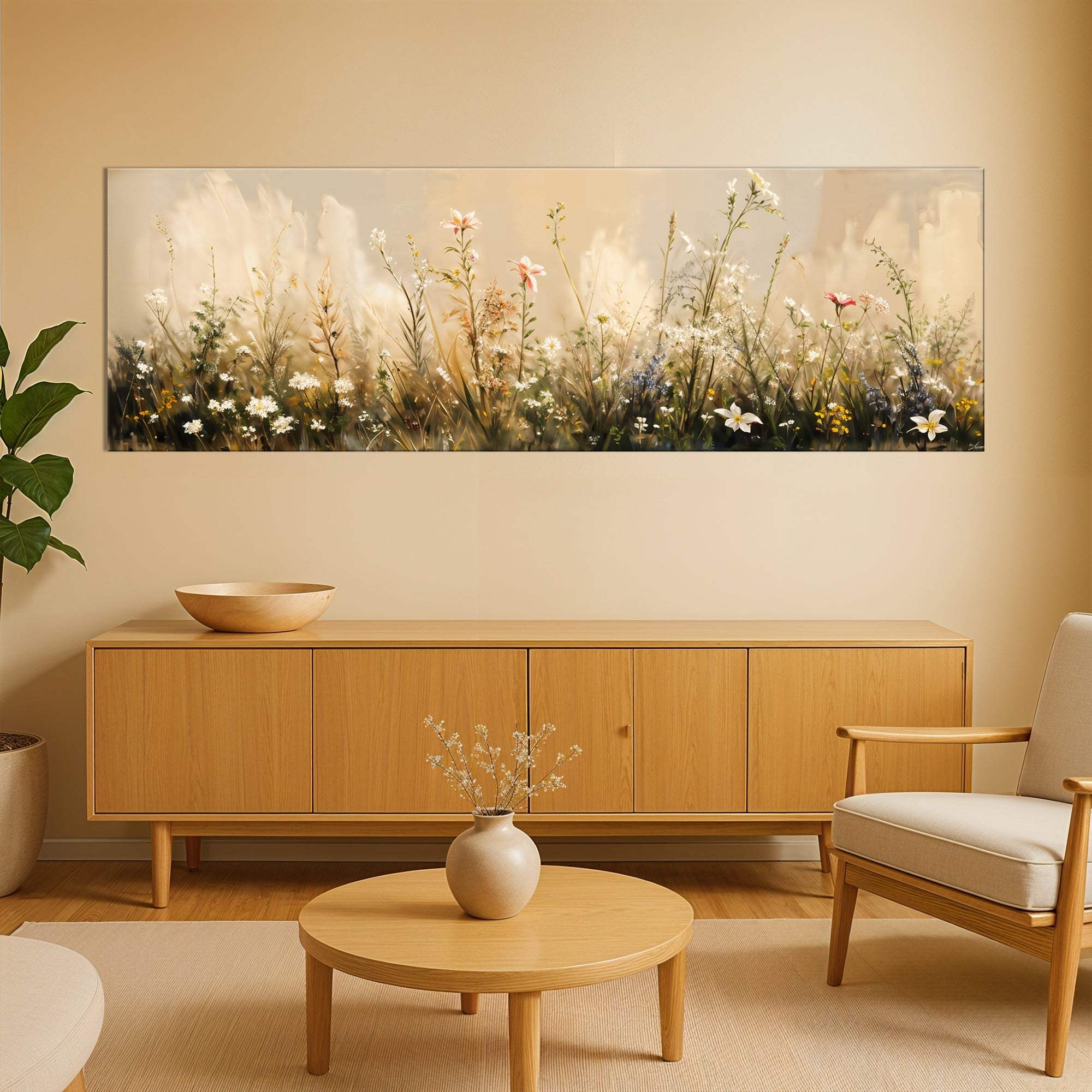 Flower Field Wall Art - Tailored Canvases - Flyclothing LLC