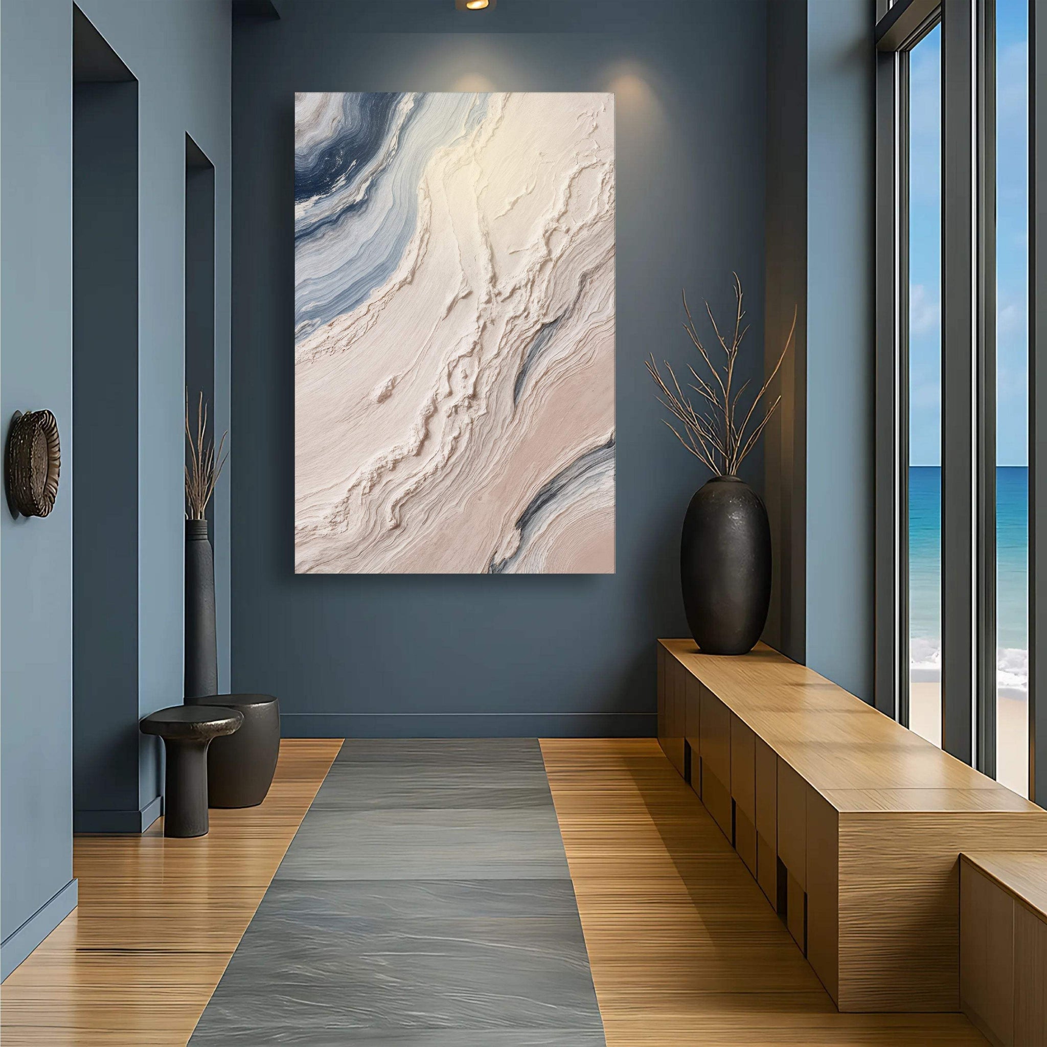 Minimalist Waves Wall Art III - Tailored Canvases - Flyclothing LLC