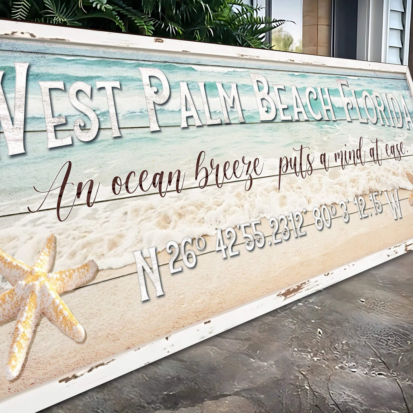 Personalized Beach House Coastal Sign - Tailored Canvases - Flyclothing LLC