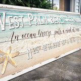 Personalized Beach House Coastal Sign - Tailored Canvases - Flyclothing LLC