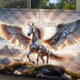 3D Horse Faith Wall Art VI - Tailored Canvases - Flyclothing LLC