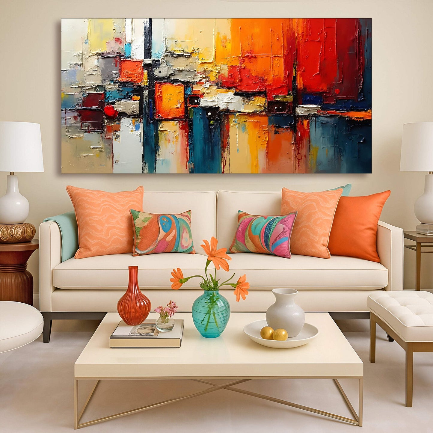 Colorful Abstract Wall Art II - Tailored Canvases - Flyclothing LLC