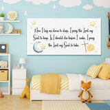 I Lay Me Down To Sleep Faith Sign - Tailored Canvases - Flyclothing LLC