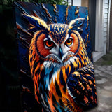 Abstract Owl Wall Art - Tailored Canvases - Flyclothing LLC