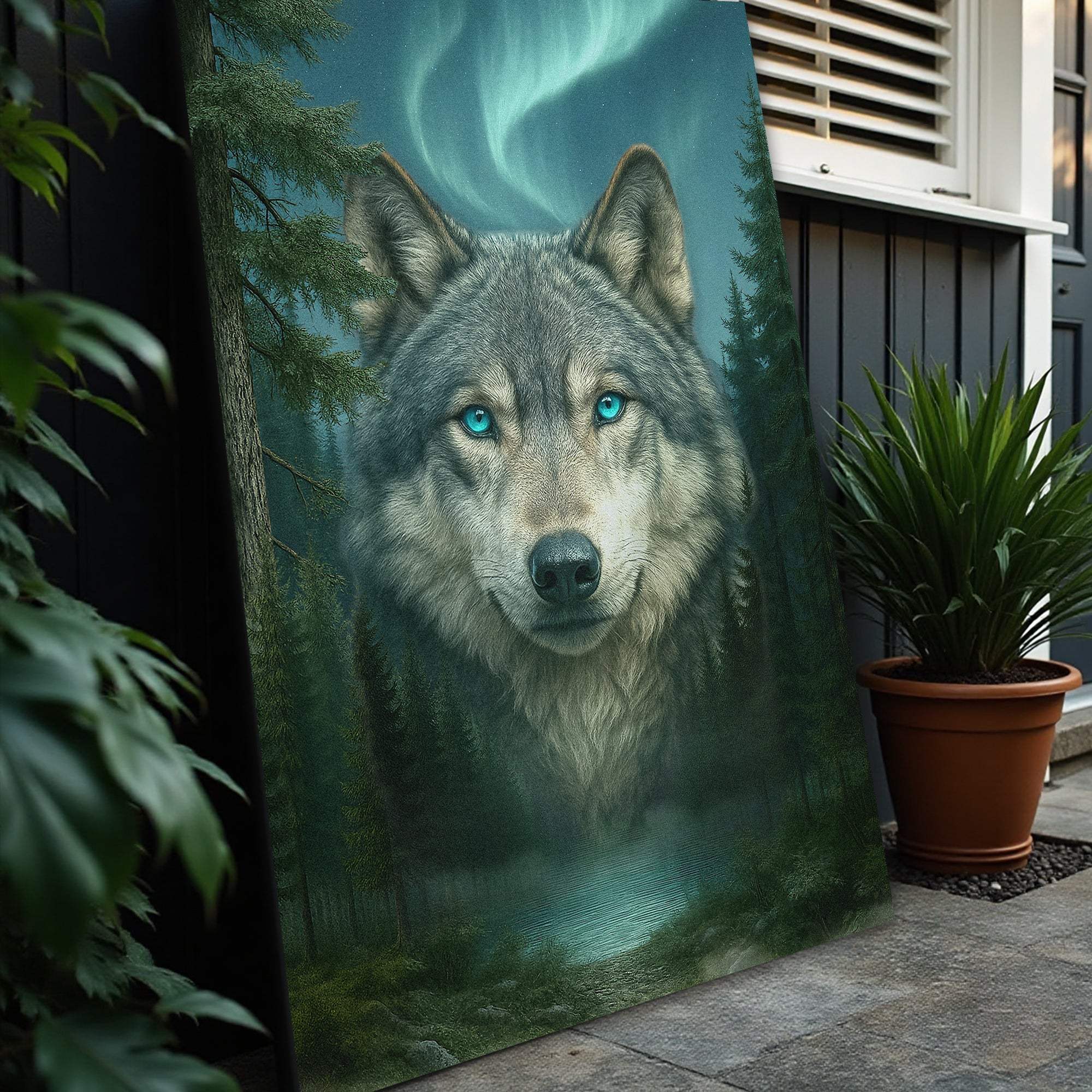Wolf Northern Symphony Wall Art - Tailored Canvases - Flyclothing LLC