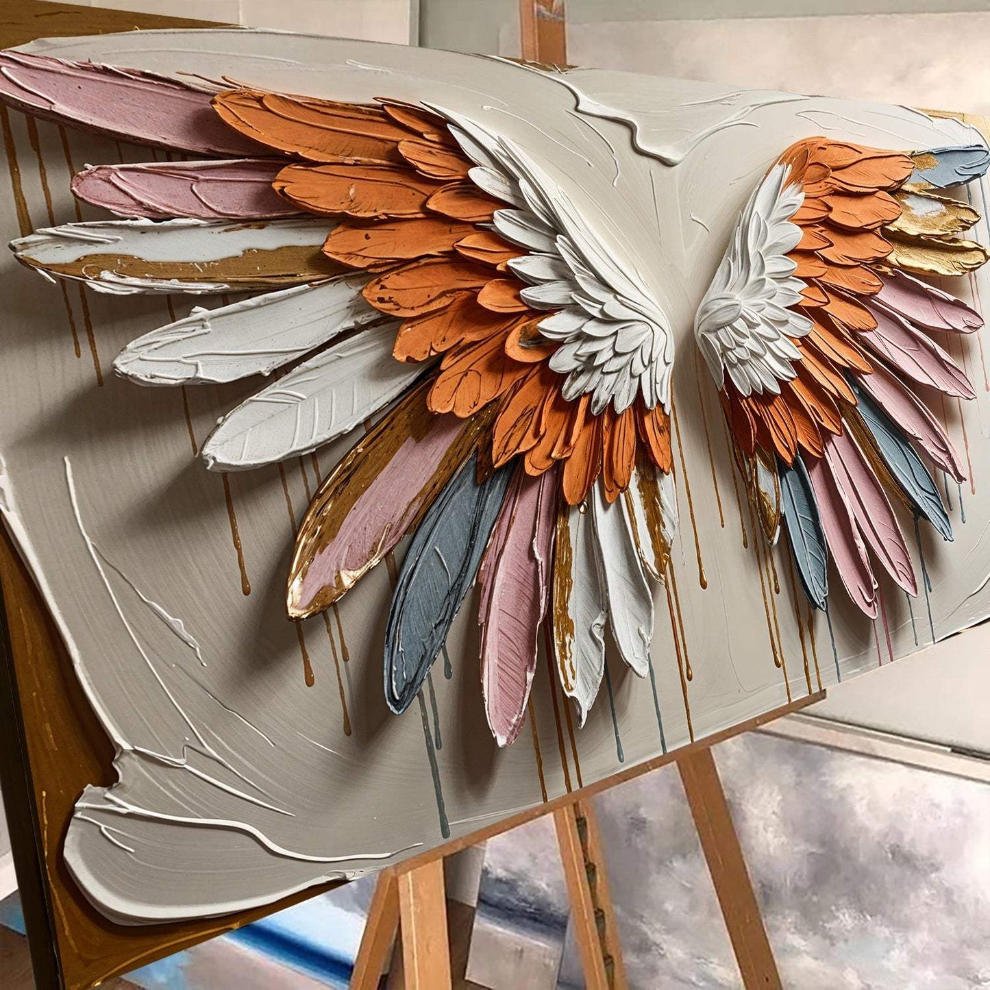 Angelic Wings Wall Art - Tailored Canvases - Flyclothing LLC