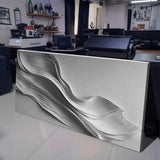 Stormy Gray Minimalist Wall Art - Tailored Canvases - Flyclothing LLC