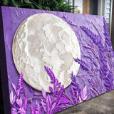 3D Lavander Moon Wall Art - Tailored Canvases - Flyclothing LLC