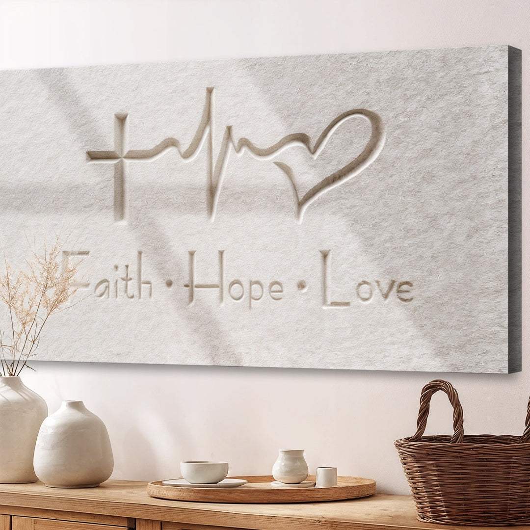 Faith, Hope, Love Faith Wall Art IV - Tailored Canvases - Flyclothing LLC