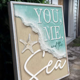 You Me and the Sea Coastal Sign VI - Tailored Canvases - Flyclothing LLC