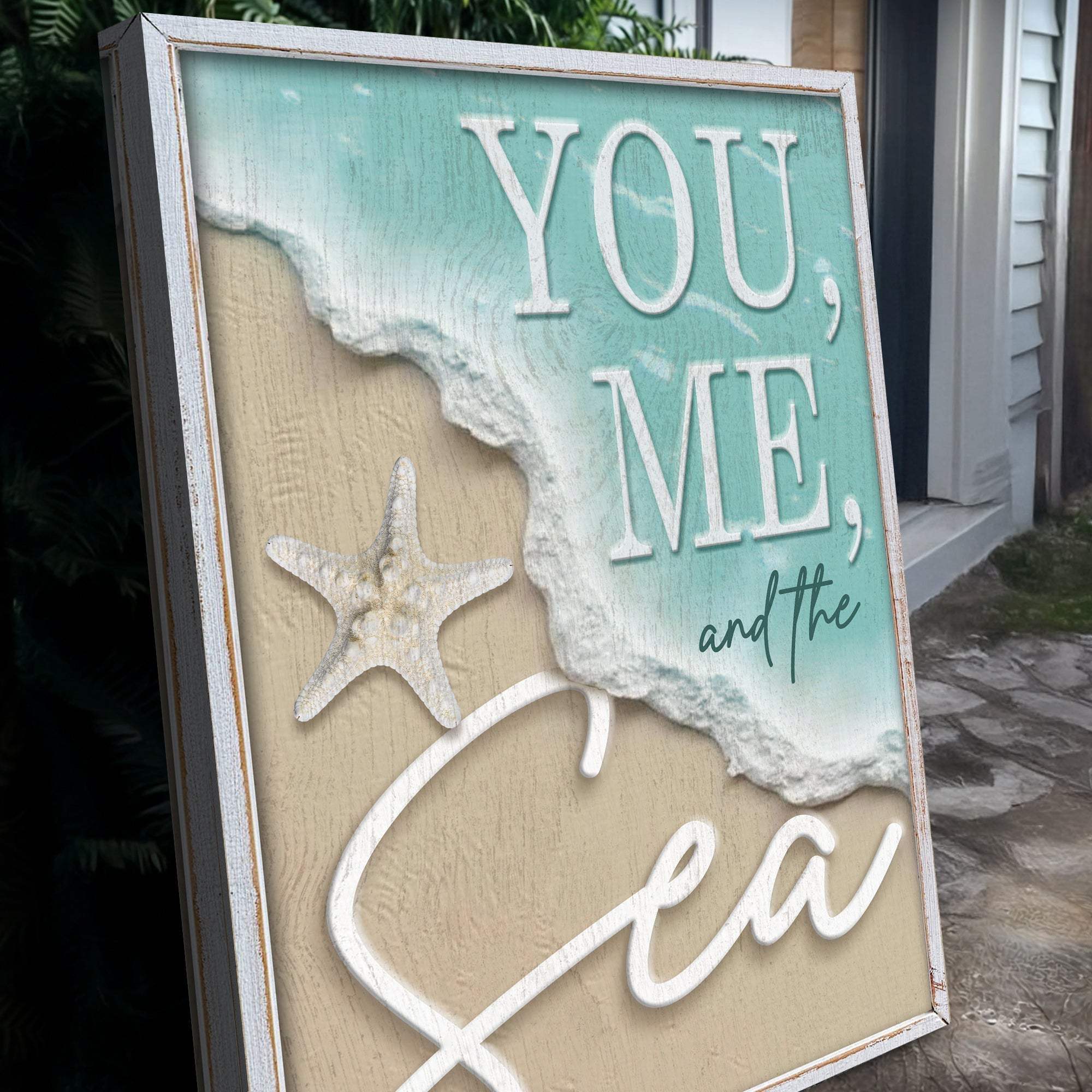 You Me and the Sea Coastal Sign VI - Tailored Canvases - Flyclothing LLC