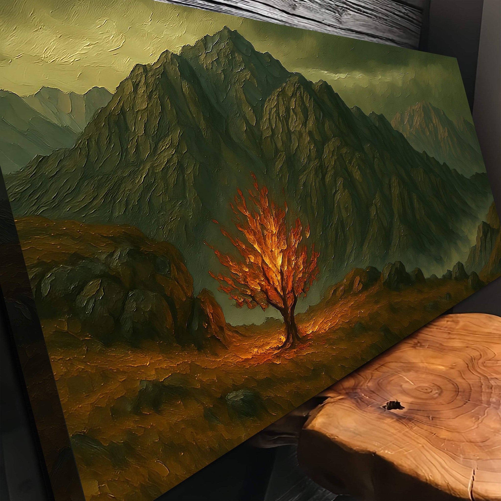 Burning Bush - Faith Wall Art III - Tailored Canvases - Flyclothing LLC