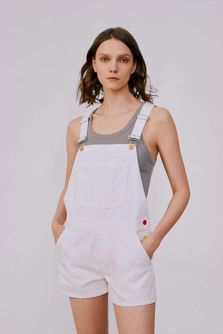 Rainbow Overall Shorts HJ109 - Hey Joanie - Flyclothing LLC