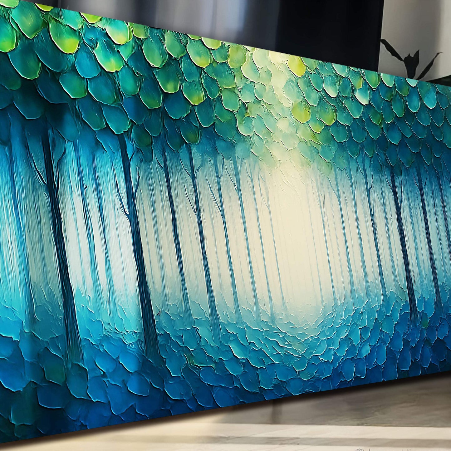 Forest Whispers Impasto Wall Art - Tailored Canvases - Flyclothing LLC