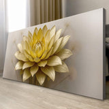 Golden Lotus Minimalist Abstract Wall Art III - Tailored Canvases - Flyclothing LLC