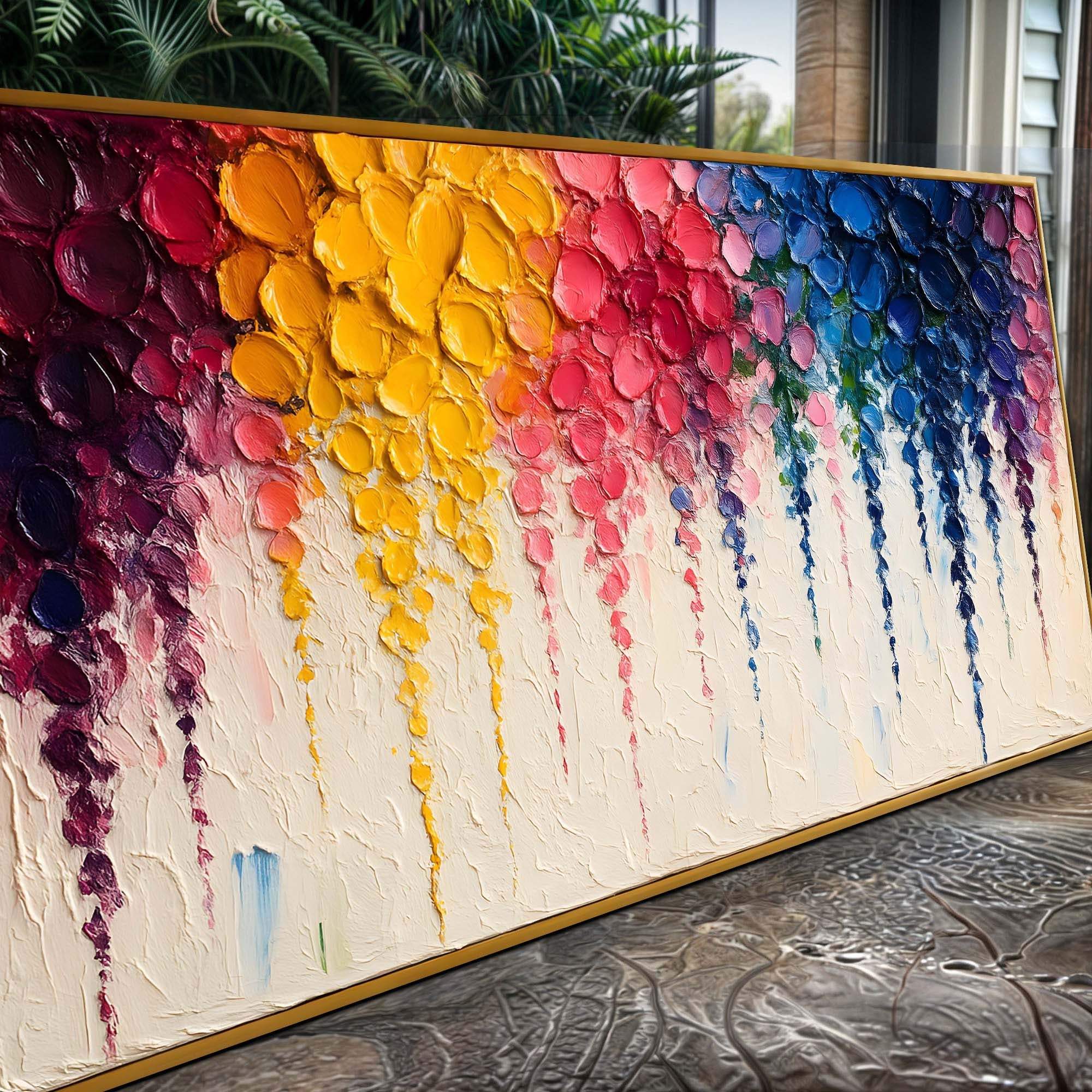 Rainbow Cascade Wall Art - Tailored Canvases - Flyclothing LLC
