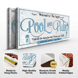 Personalized Pool & Patio Sign - Tailored Canvases - Flyclothing LLC